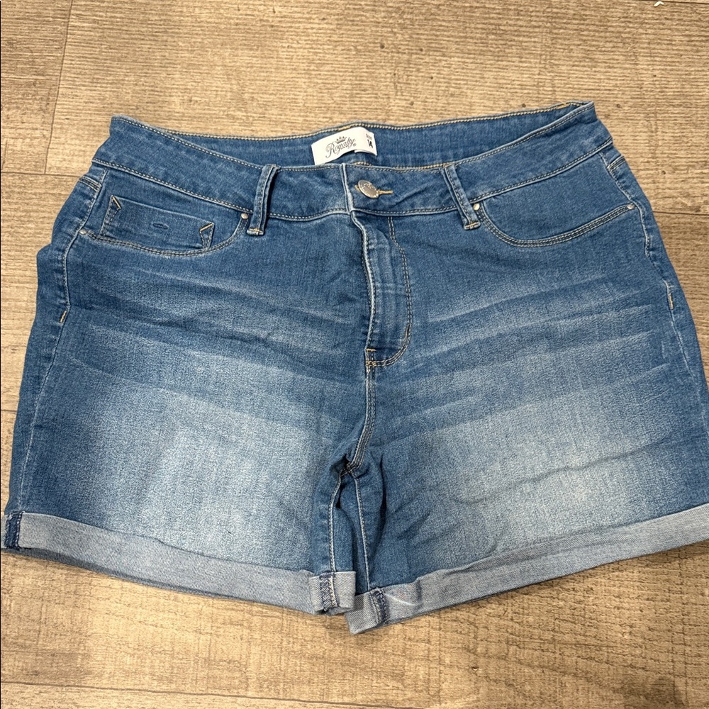 Royalty For Me Blue Jean Shorts